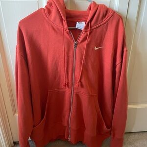Nike Crimson Full-Zip Hoodie